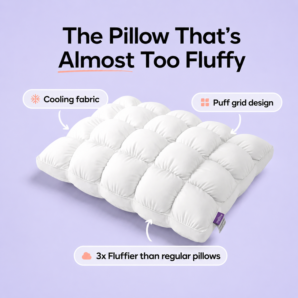 Cloudy Puff Pillow